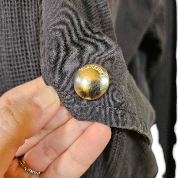 Blank NYC Dark Grey Utility Jacket, XS - Picture 6 of 13